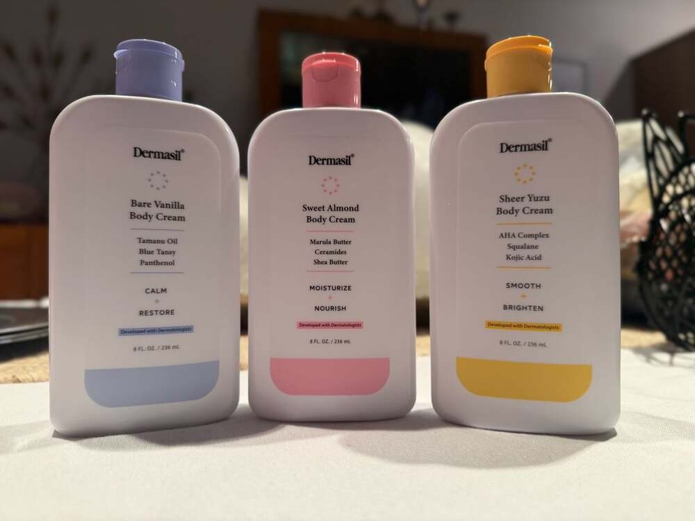 Viral Dupe -- Dermasil Bare Vanilla/Sweet Almond/Sheer Tuzu Body Cream (3 Pack)